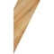 Ekena Millwork 6"W x 8"D x 16"H Traditional Rough Sawn Knee Brace, Western Red Cedar BRC06X08X16TRA00RWR - alternate 3